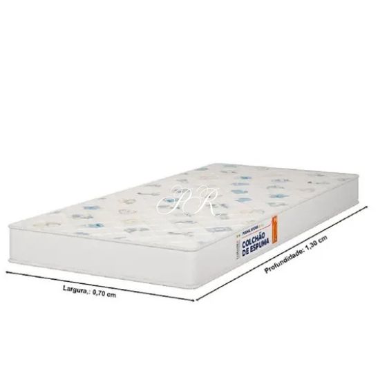 Colchão Berço Padrão Americano 70x130x10 d18 Plumatex