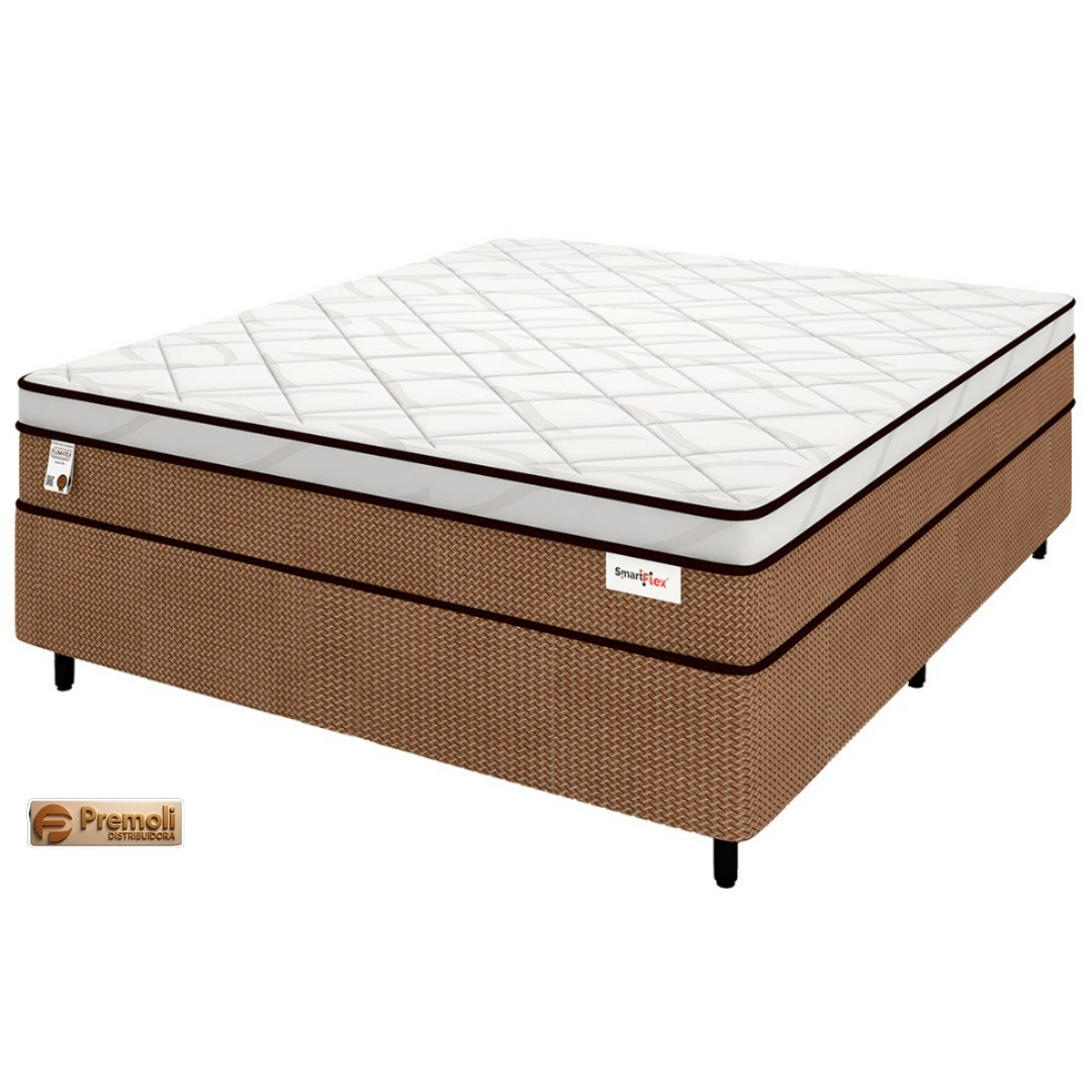 Conjunto Smart Flex Ag Molas Ensacadas 138x188x72 Bege Plumatex