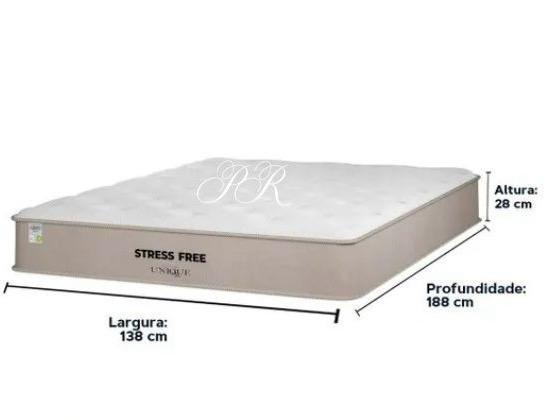 Colchão Stress Free 138x188x28 100% Espuma d28 Plumatex