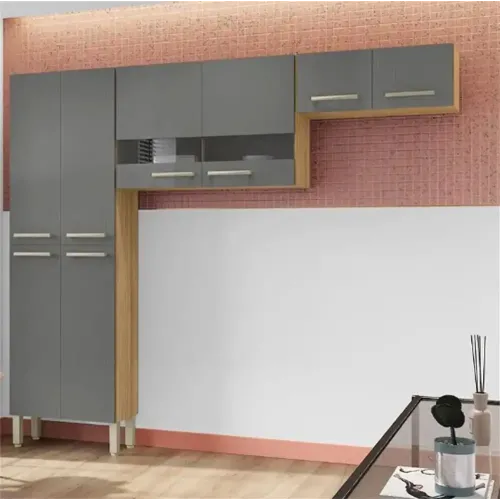 Kits Paraná Cozinha Nala Freijó/Gris