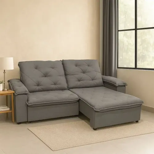 Ecotec Retratil Veneza 2,30m Linho Cinza