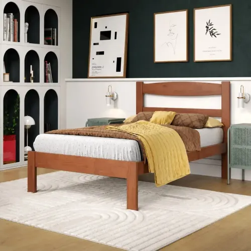 Kasper Cama Pinus Reta Nogal (Casal)